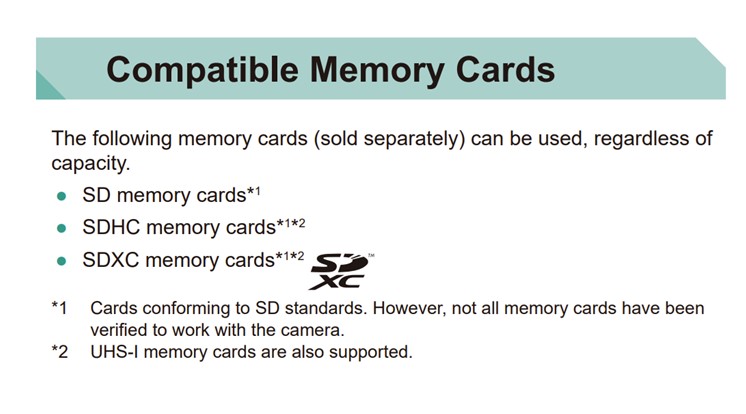 How Do I know Which SD Card To Buy For My Camera - SD card compatibility