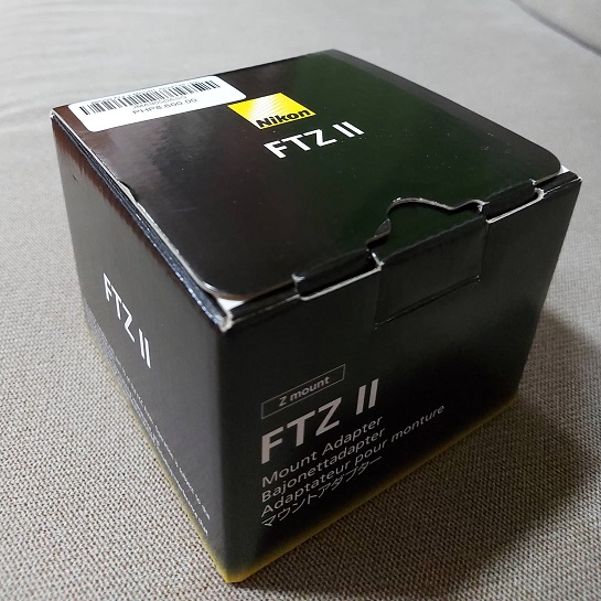 Nikon FTZ II adapter review - original box