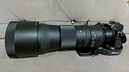 Nikon FTZ II adapter review - lens mounted