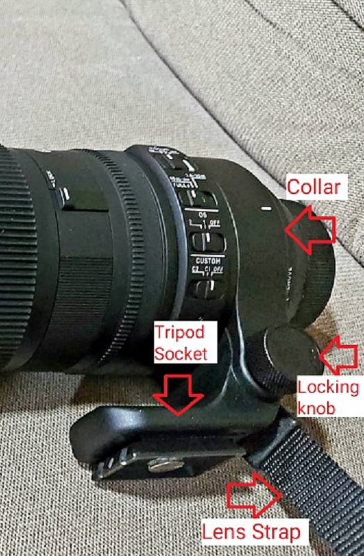 Sigma 150-600mm contemporary review - tripod socket and lens strap
