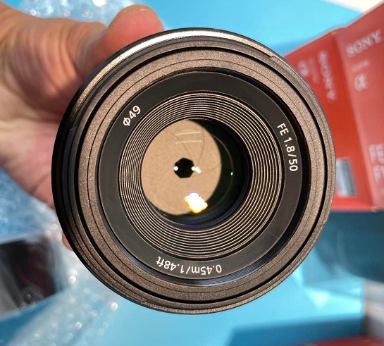 Photo of Sony FE 50mm F1.8 Lens front side