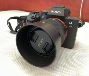 Photo of Sony FE 50mm F1.8 Lens mounted to A7III body
