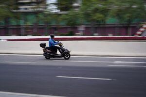 Photo of a moving motorcycle using Sony alpha a7iii